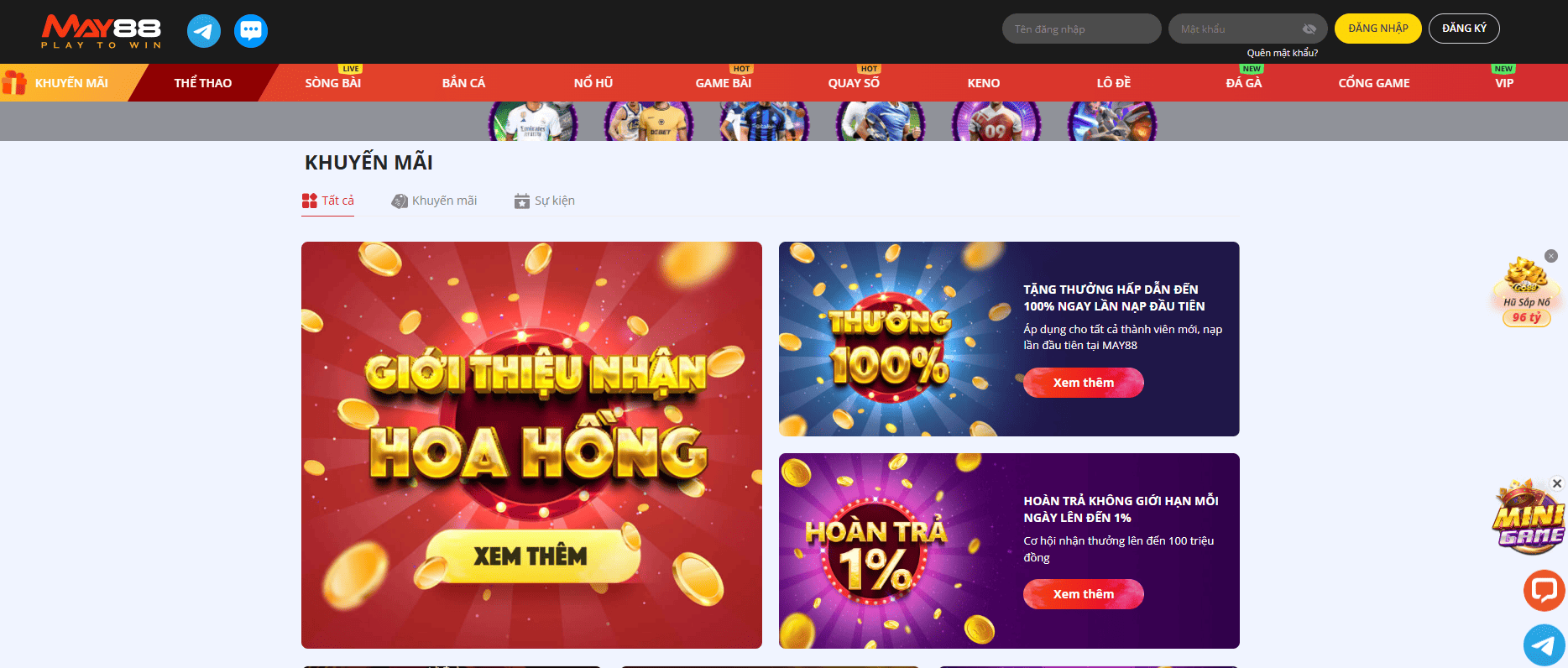 MAY88 - Khám Phá Sân Chơi Uy Tín Và Đẳng Cấp Nhất 2025 3 Các sảnh game hot nhất tại nhà cái uy tín MAY88