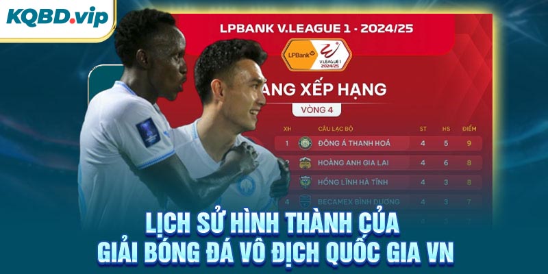 V-League 36 Lịch sử hình thành của giải bóng đá vô địch Quốc Gia VN